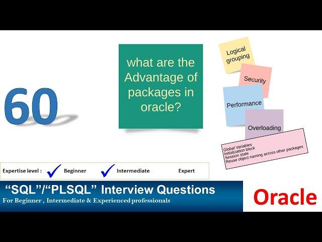 Oracle PL SQL interview question | Oracle advantages of packages