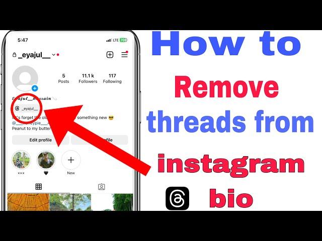how to remove threads badge from instagram profile | how to remove threads from instagram bio