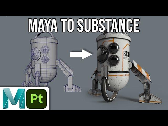 Exporting 3D Models from Maya to Texture in Substance Painter