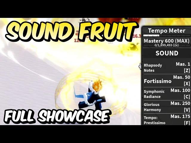 NEW Sound Fruit FULL SHOWCASE! | Blox Fruits Sound Fruit Full Showcase & Review