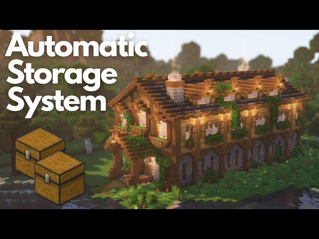 AUTOMATIC STORAGE SYSTEM | Minecraft Tutorial | Java & Bedrock [1.21+]