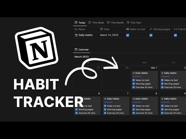 How to Build a Habit Tracker in Notion