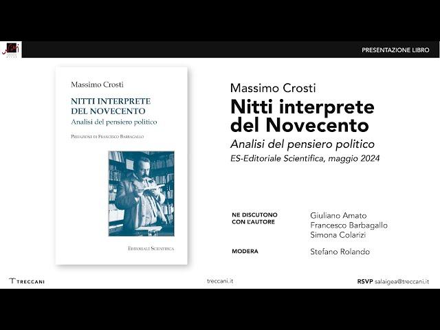 Nitti interprete del Novecento