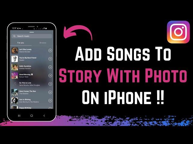 How to Add Song in Instagram Story on iPhone !