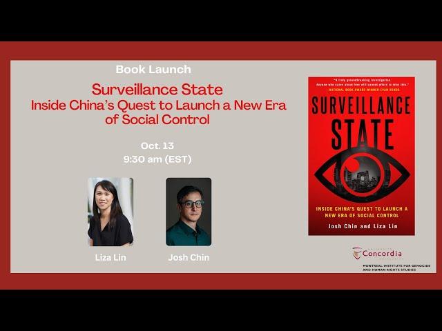 Book launch: "Surveillance State: Inside China’s Quest to Launch a New Era of Social Control"