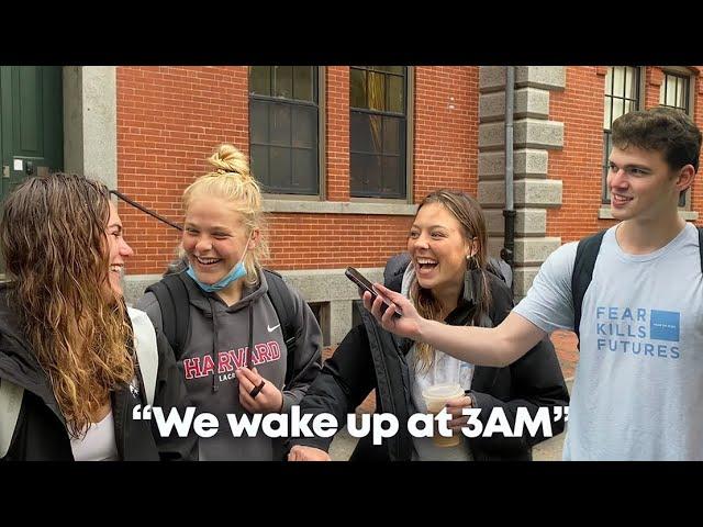 Asking Harvard Students If They Ever Sleep