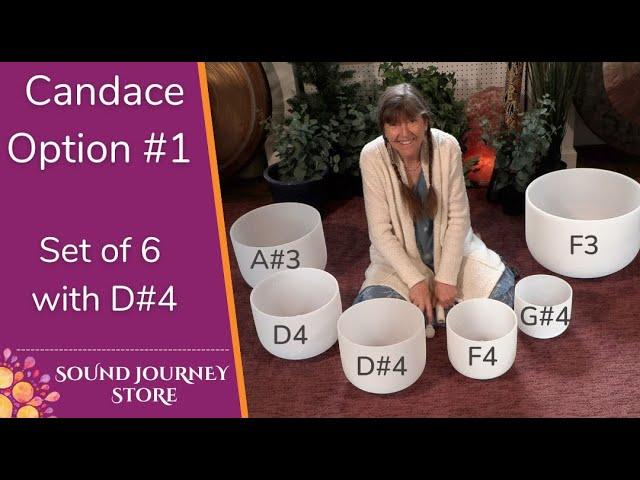 Candace Option 1 Set of 6 Crystal Singing Bowls