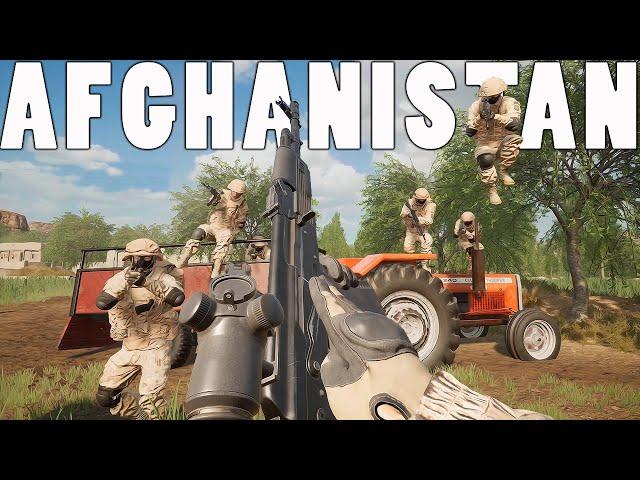 RUSSIAN INFANTRY ENTERING INTO AFGHANISTAN -  Squad 50 vs 50 Gameplay