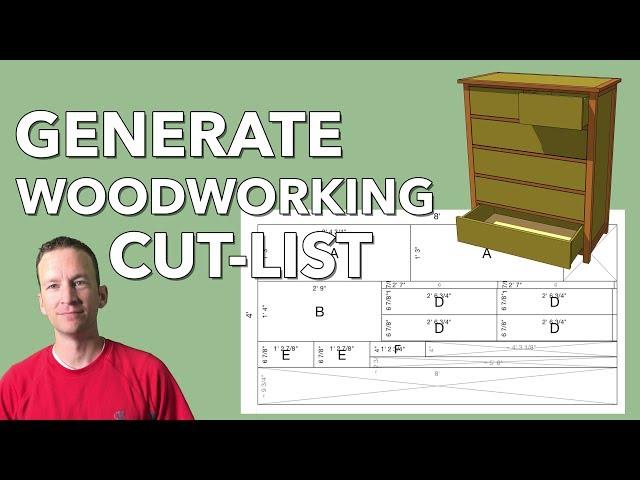 Generate Cut-list Woodworking 3D SketchUp