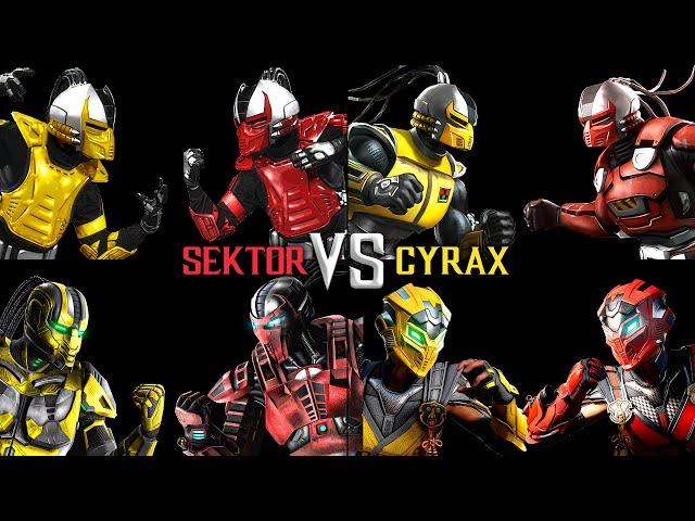 Evolution of Sektor VS Cyrax Fight MK3-MK1 [UPDATED] | 2K 60FPS