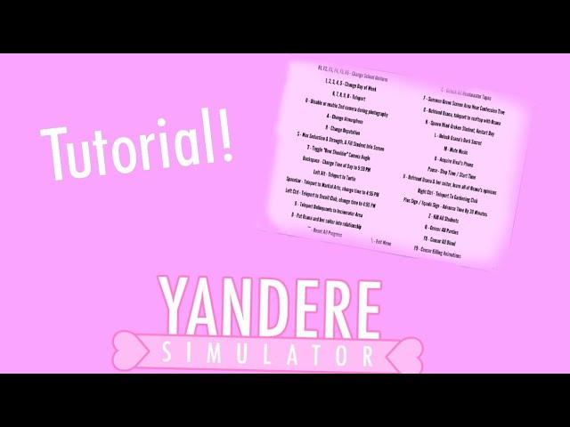 The Easiest Way To Get Debug Menu [17.04.2021 Build] | Yandere Simulator Demo