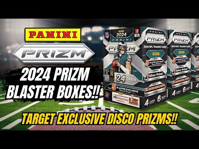 2024 PANINI PRIZM FOOTBALL BLASTER BOX OPENING. TARGET EXCLUSIVE DISCO PRIZM PULLS! #cardopening