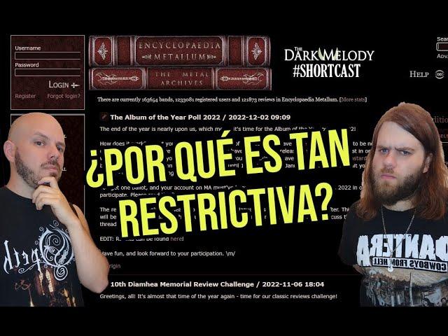 Encyclopaedia Metallum (The Metal Archives): ¿por qué es tan restrictiva? - Shortcast #7