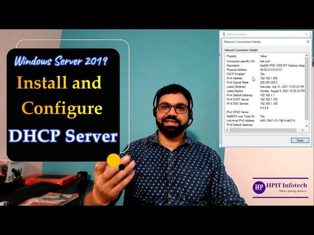 Install and Configure DHCP server | Windows Server 2019 DHCP Server Setup | Hindi Tutorial