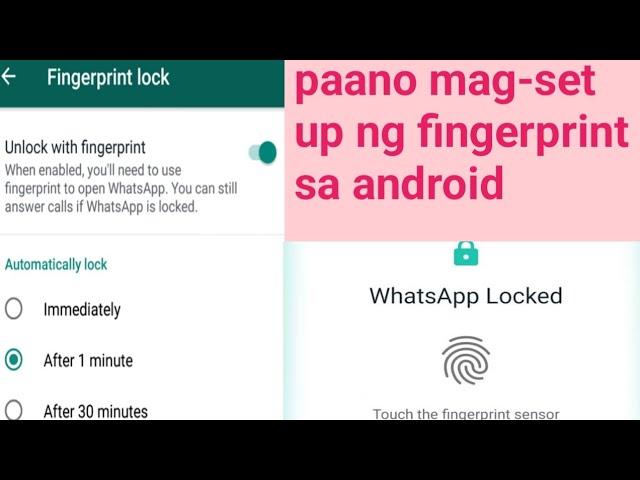 Paano mag-set up ng fingerprint sa android