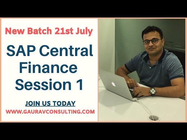 SAP Central Finance 1909 | New Batch started 21st July'20