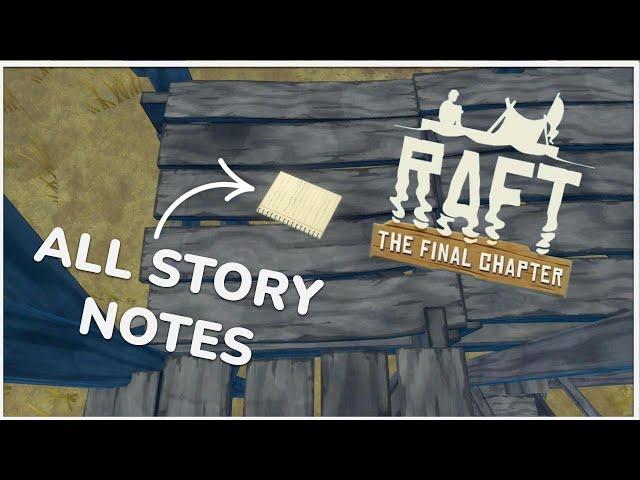 EVERY Note in Raft | Chapter 3 story notes for every location