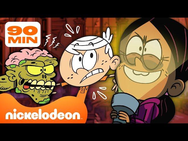 Мой шумный дом | 90 МИНУТ САМЫХ СТРАШНЫХ моментов из "Мой шумный дом" | Nickelodeon Cyrillic