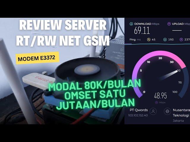 REVIEW SERVER OPENWRT BUAT RT/RW NET PAKE MODEM STICK E3372