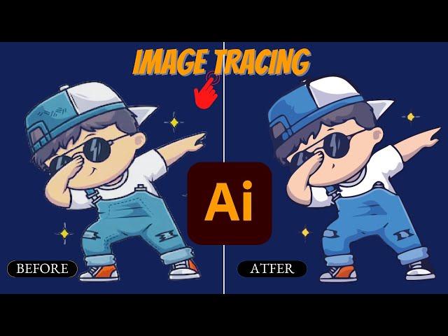 How To Auto Trace An Image In Adobe Illustrator in 30 Sec | Image Tracing 2024