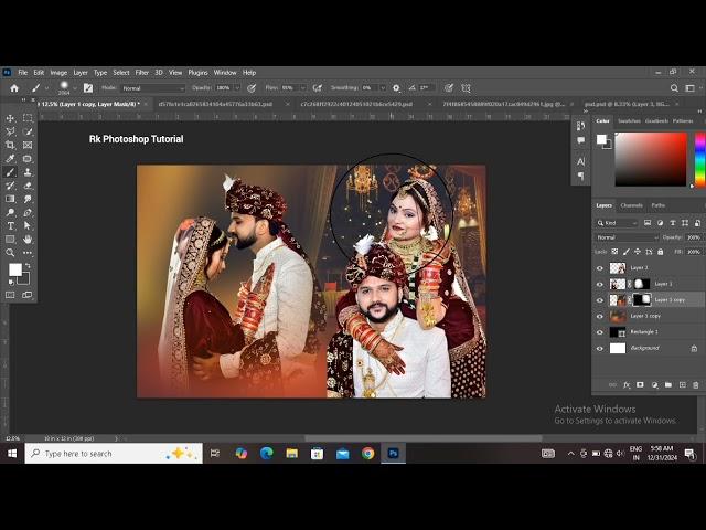 How To Create 12x18 Wedding Album Design in Photoshop #WeddingAlbumDesign