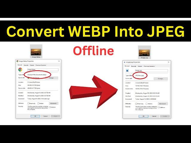 How To Convert WebP To Jpg Windows 10 Offline | Convert Webp To Jpeg (Easiest Way)