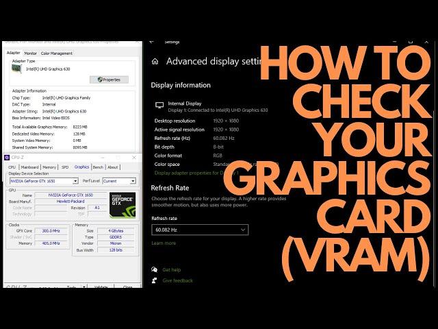 (6 WAYS) HOW TO CHECK YOUR GRAPHICS CARD[GPU's] VIDEO MEMORY(VRAM) SIZE ON WINDOWS