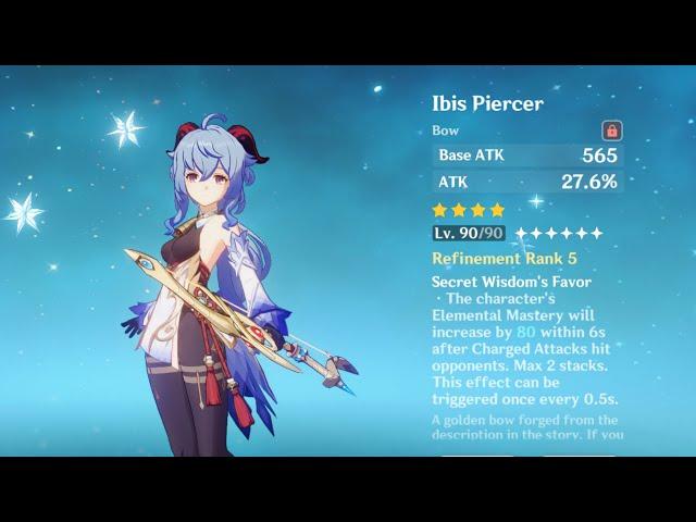 Testing Ibis Piercer at Level 90 Refinement 5 with Melt Ganyu