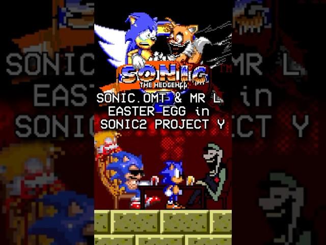 SONIC2.EXE Project Y Sonic.OMT & Mr L Easter Egg #shorts #sonic #exe #sonicexe #mario #marioexe