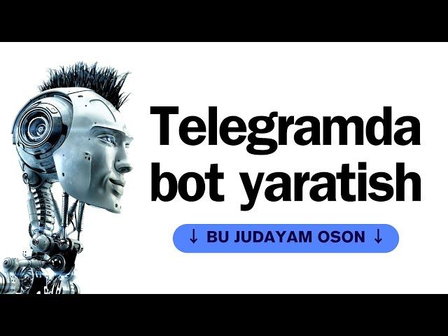 TELEGRAMDA SHAXSIY BOT YARATISH || BOTFATHER YORDAMIDA MUROJAT BOT OCHISH