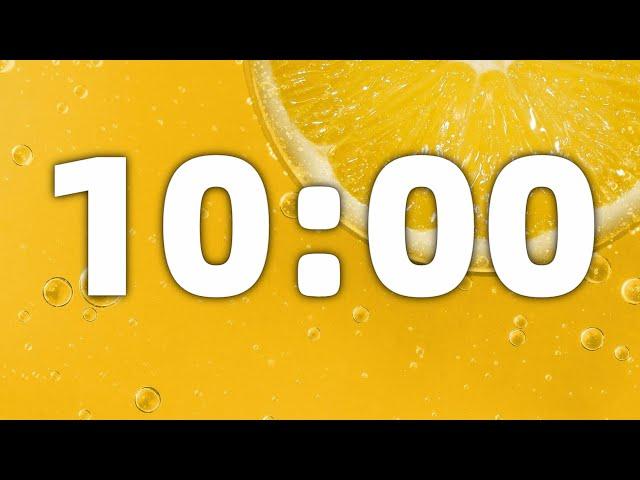 10 Minute Countdown Timer With Ticking Sound &Alarm Clock Sound | Digital Timer