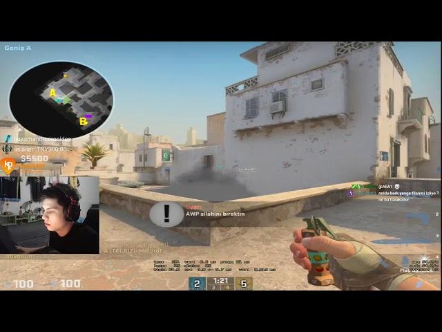 BERK RİP TEPE AGRESİF OYNARSA 40 KİLL EKİPLE CS GO REKABETÇİ