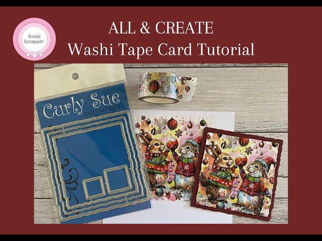 ALL & CREATE Washi Tape Card Tutorial