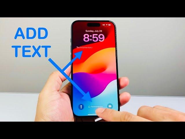 How to Add Your Name on iPhone Lock Screen