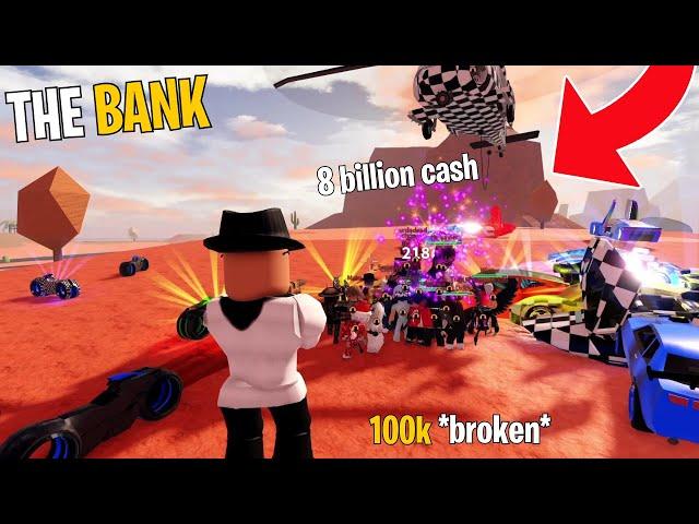 The Biggest Bank Robbery In Jailbreak History...(Roblox Jailbreak)