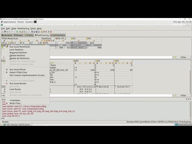 How to Run User Guided Multi FPGA Partitioning Using Aldec's HES-DVM on the AWS Cloud