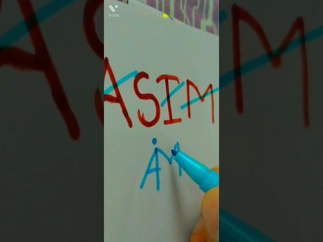 Name logo Asim || Comment your names  #logo #trending #shorts #viral #asim