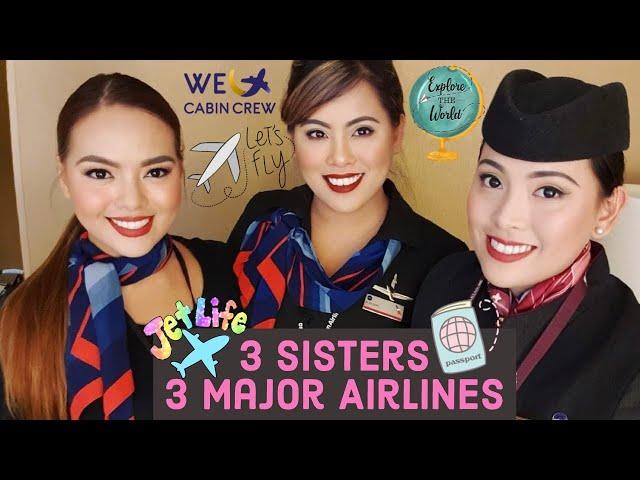 FLIGHT ATTENDANT SISTERS | FLIGHT ATTENDANT VLOG | FILIPINO AMERICAN CABIN CREW [ENG SUB]