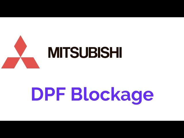 MITSUBISHI DPF PROBLEM AND REGENERATION