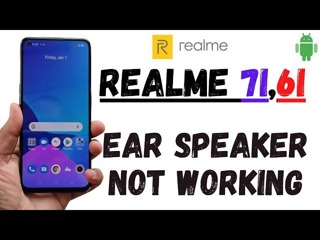 Call Ear Speaker not working Problem Realme 7i,6i  | Realme sound problem | speaker volume problem