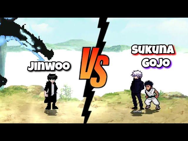 Jinwoo Vs Gojo and Sukuna solo leveling x jujutsu kaisen fights / mugen