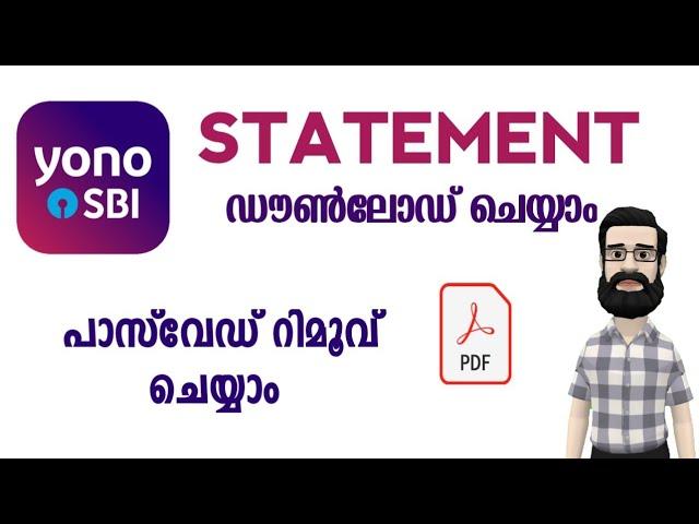 How to Download Bank Statement from Yono Sbi app in Malayalam | How can I get SBl Yono Statement