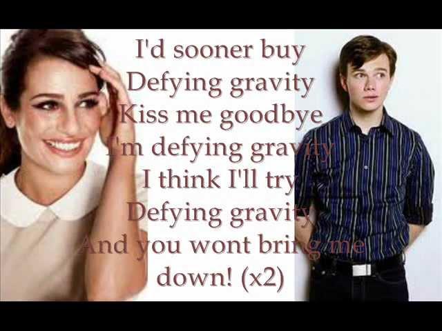 Defying Gravity Glee Lyrics