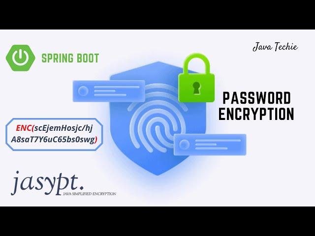 Spring Boot Password Encryption for Application using Jasypt | JavaTechie