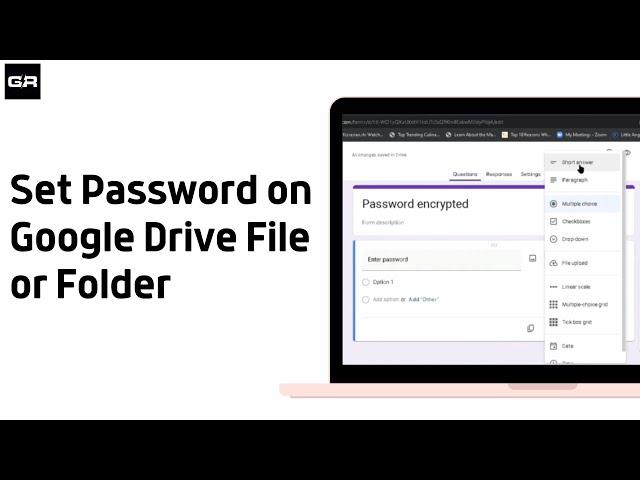 How To Set Password on Google Drive File or Folder