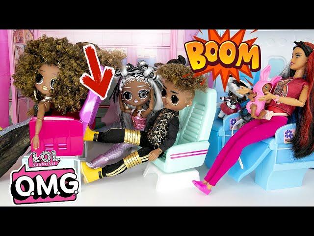 DOLLS FULL MOVIE! - OMG Families Travel and Plane Story / OMG Families Travel Movie