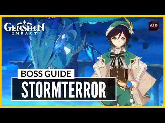 Genshin Impact - How To Solo Stormterror [Boss Guide]