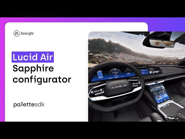 Lucid Air Sapphire Online Real-Time 3D Configurator by ZeroLight