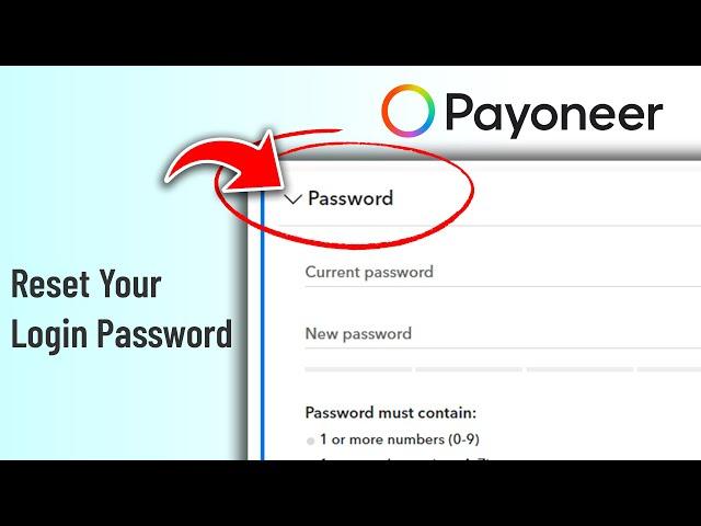 How to Reset Your Login Password on Payoneer Account