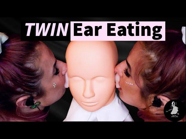 Intense TWIN Ear Eating ASMR (No Talking)